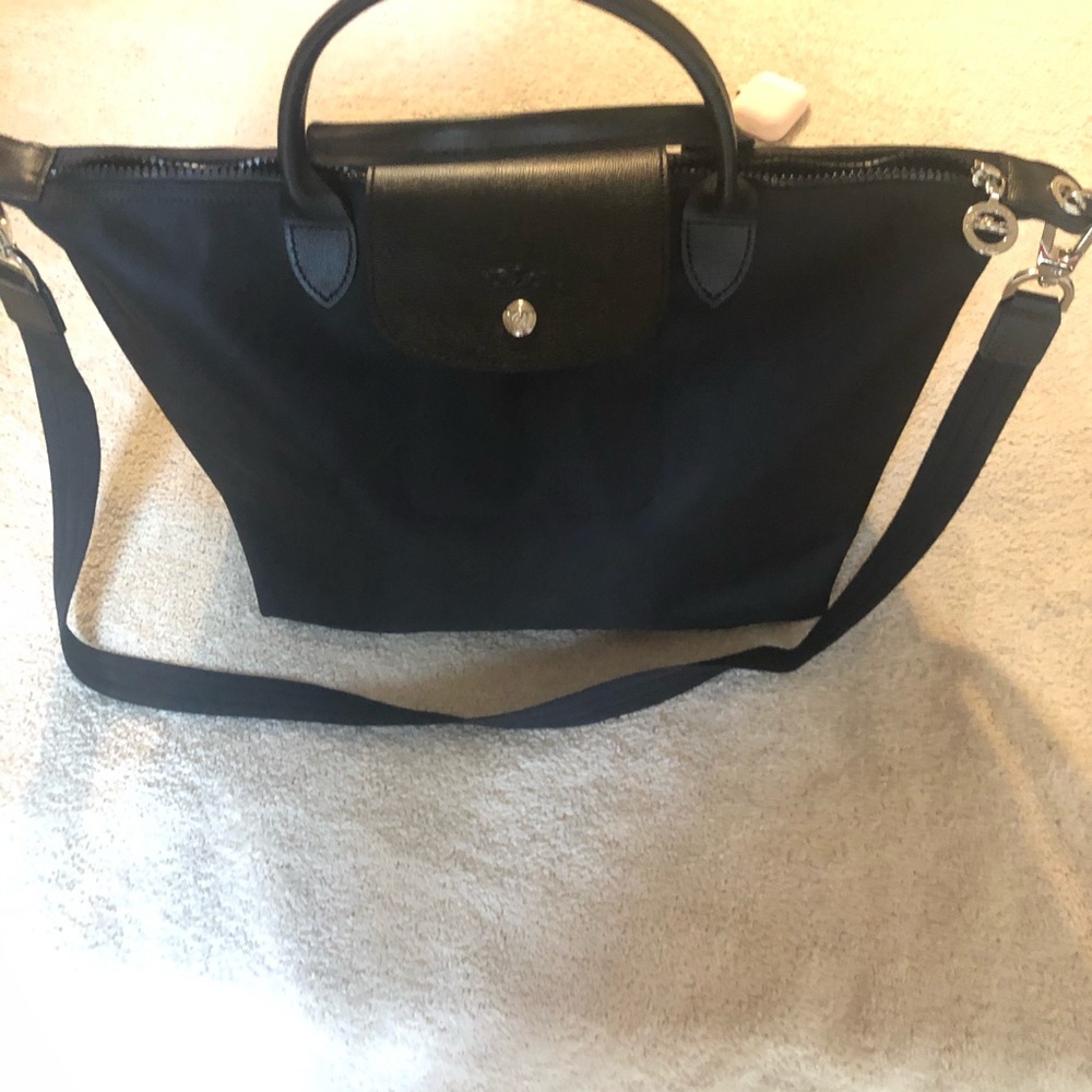 Longchamp Le Pliage Black Tote